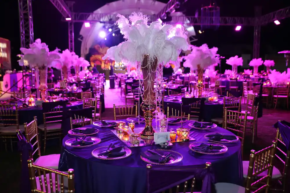 Organizacja Gali i Bankietów Rybnik - elegancka sala przygotowana na wydarzenie